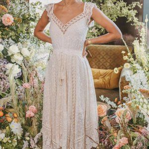 Spell Le Gauze Lace Kerchief Dress